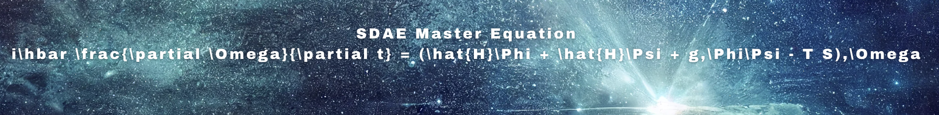 SDAE Physics + Mathematics - Master Equation