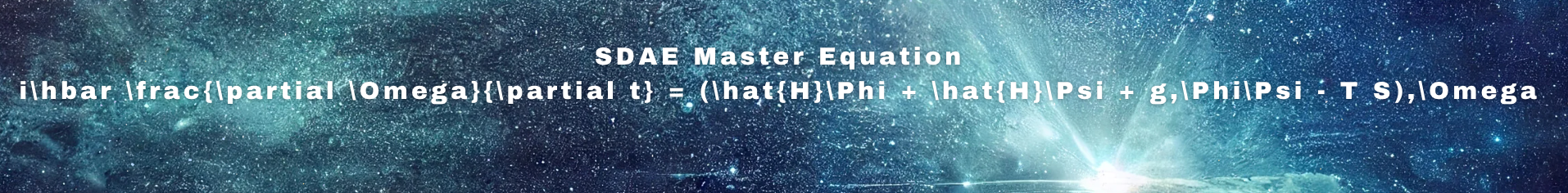 SDAE Physics + Mathematics - Master Equation